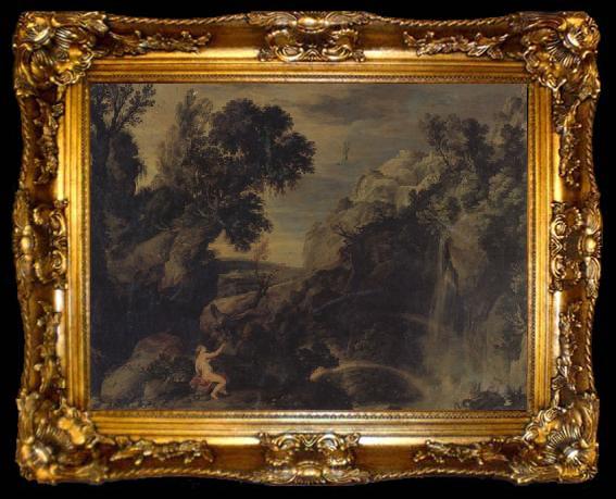 framed  Paul Bril Landscape with Psyche and Jupiter, ta009-2